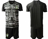 2020-21 Brazil Black Goalkeeper Soccer Jersey,baseball caps,new era cap wholesale,wholesale hats